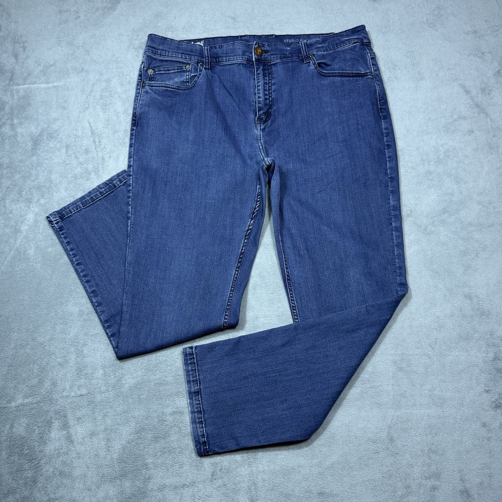 Mugsy Jeans Mens 38x29 Studio Blues Tapered Stretch Denim USA Slim Ahtletic